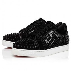 Christian Louboutin Παπούτσι Vieira 2 Orlato Μαύρο/μαύρο Σουέντ δέρμα μοσχαριού