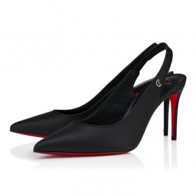 Christian Louboutin Sporty Kate Sling 85 Mm Slingback Pumps Lamb Nappa Leather Black